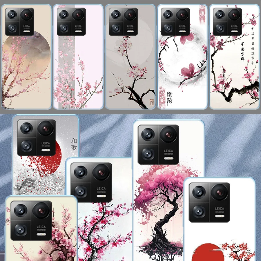 Cherry Blossom Tree Soft Phone For Xiaomi X6 X5 X4 X3 GT F6 F5 F4 F3 F2 Pro M5 M5S M4 Mi Note 10 Lite F1 M3 M2 Cases Cover