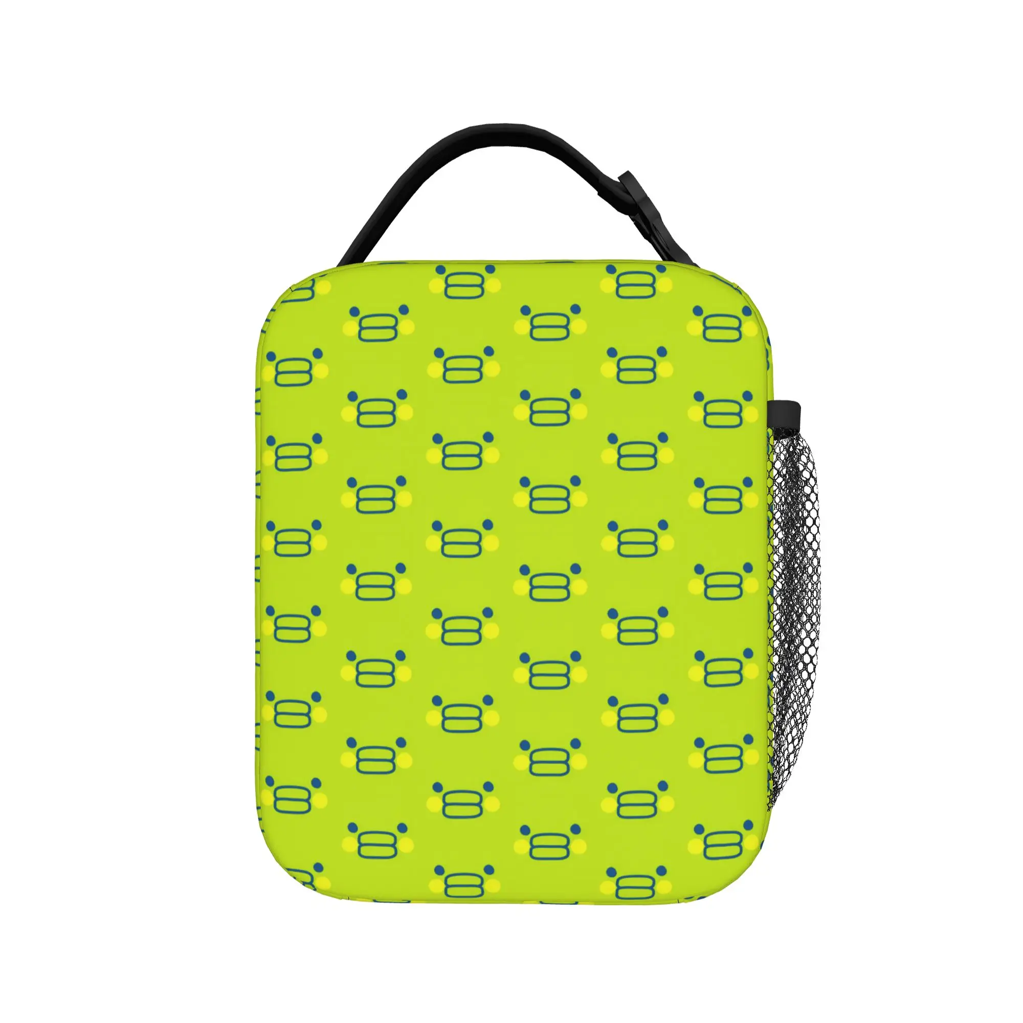 Tamagotchi Lunch Bag  School Lunch Box For Unisex  Retro Print Thermal Lunch Bags Oxford Portable Zipper Cooler Bag