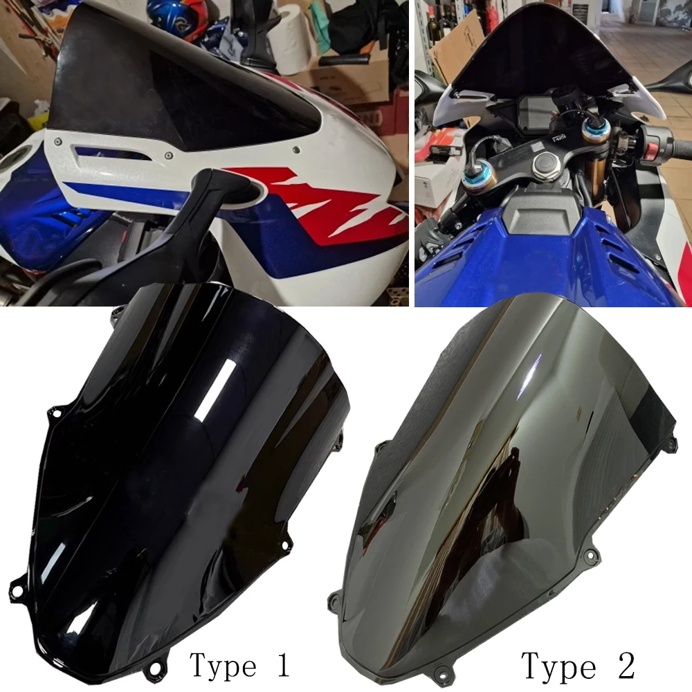 

Motorcycle Windshield Accessories for Honda CBR1000RR-R Windscreen 2020-2023 2024 CBR 1000RR-R Fireblade SP Screen Double Bubble