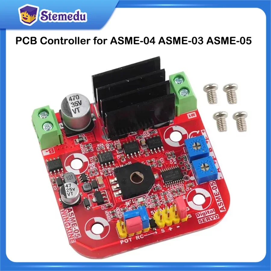 New PCB Controller Board for ASME-05 ASME-04 ASME-03 Series Robot Servo High-power High-torque Servo Controller 12V~24V 380kg.cm