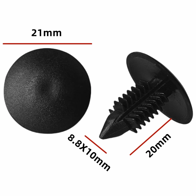 

20Pcs For 8.8*10mm Hole Universal Car Trunk Fixed Bard Clips Auto Interior Retainer Fasteners A125