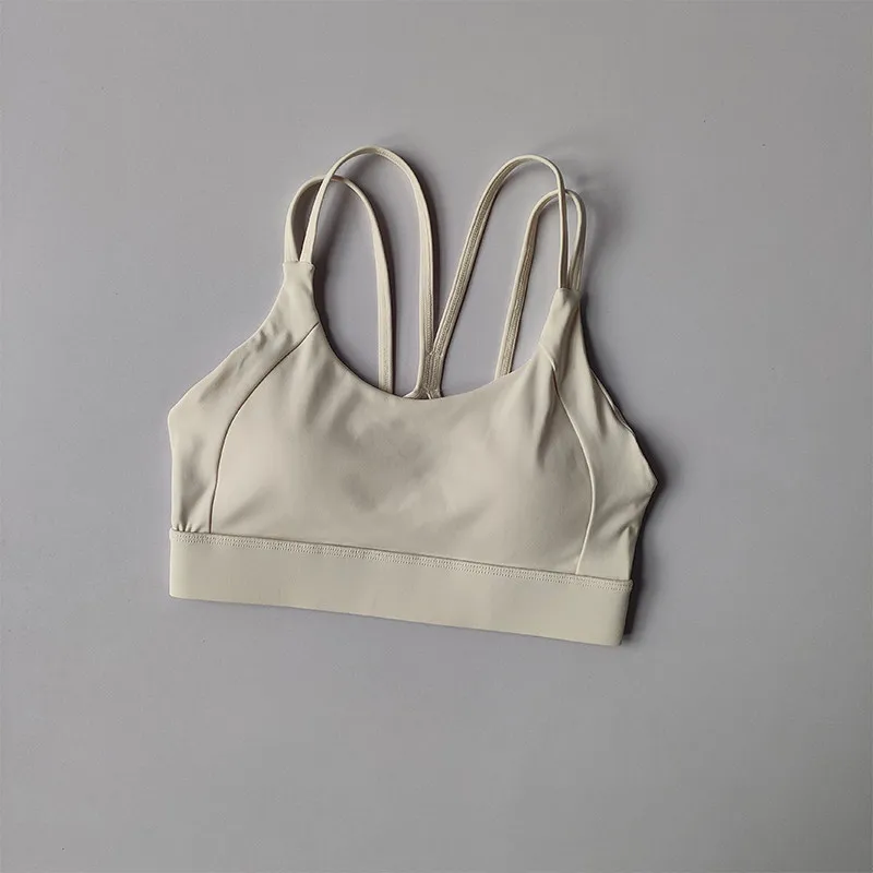 Hochintensiver Fitness-Sport-BH, stoßfest, verhindert Durchhängen, integrierter Stil, Laufunterwäsche, Kontrast-Weste-Top für Frauen – Detail 28