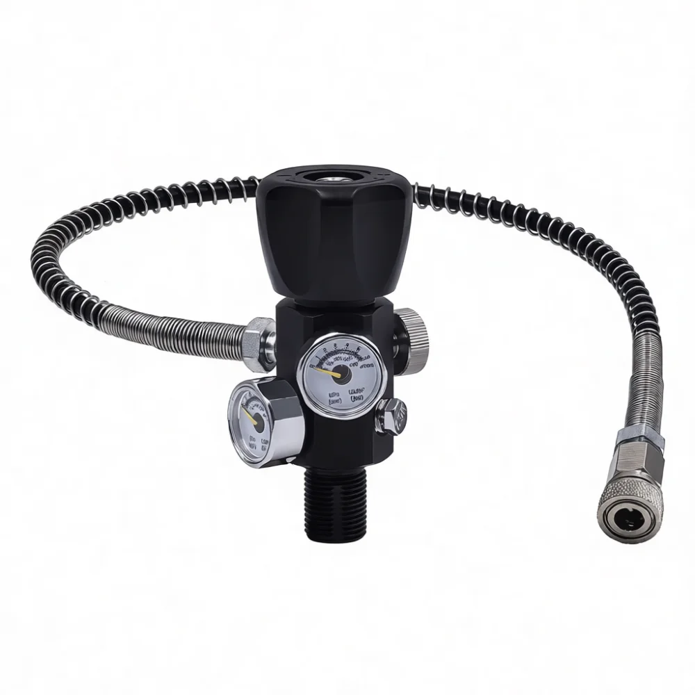 Pneumatic Cylinder Stop Valve Featuring Hose M18 1 5 And 5 8 18UNF Dual Thread Versatile Gas Filling Control System Tool