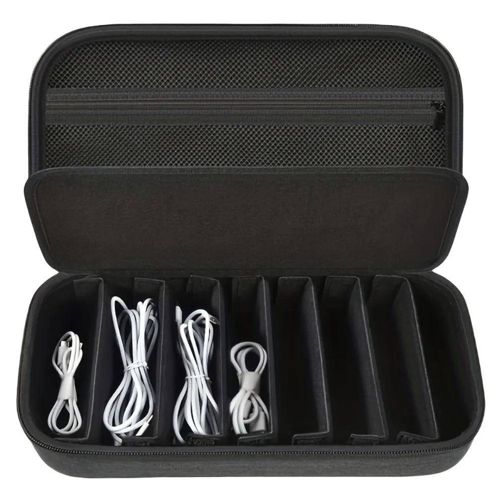 صناديق تنظيم النظارات العصرية للسفر، صندوق تخزين النظارات الشمسية، حامل تخزين عصري للنظارات والكابلات الرجالية #3