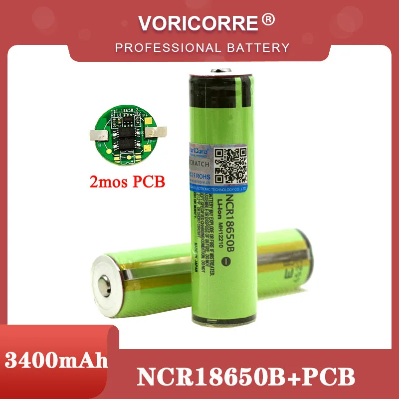 

100% New Protected 18650 NCR18650B 3400mah Rechargeable battery 3.7V with PCB For Flashlight batteries