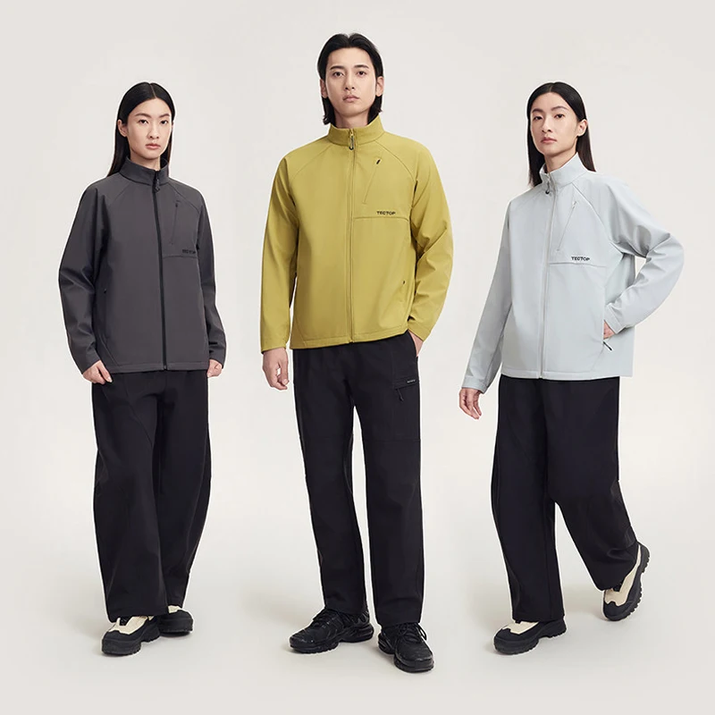 Unisex Softshell Jacket with Far-Infrared Heating & Water-Repellent Finish – Windproof, Fleece-Lined Hiking & Outdoor Adventures