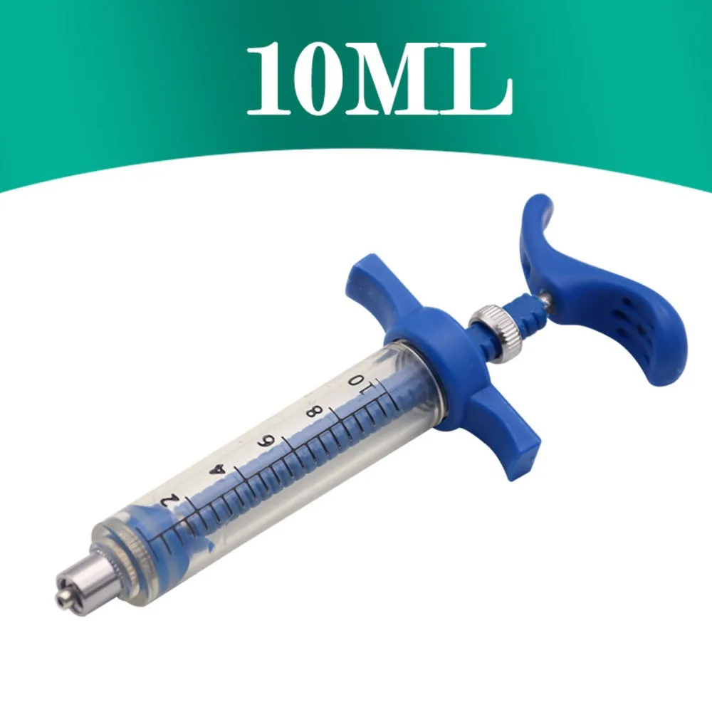 10/20/30/50mL Livestock Liquid Dosing Applicator Reusable Fiberglass Bird Feeding Injector Graduated Barrel Liquid Applicator