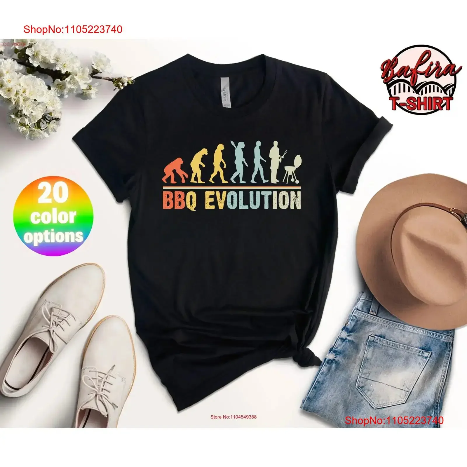 Camiseta de evolución de barbacoa para hombres, asar a la parrilla, papá, marido, abuelo, citas de barbacoa, Grill, carnicero, Chef, ropa de diseñador lavada vintage