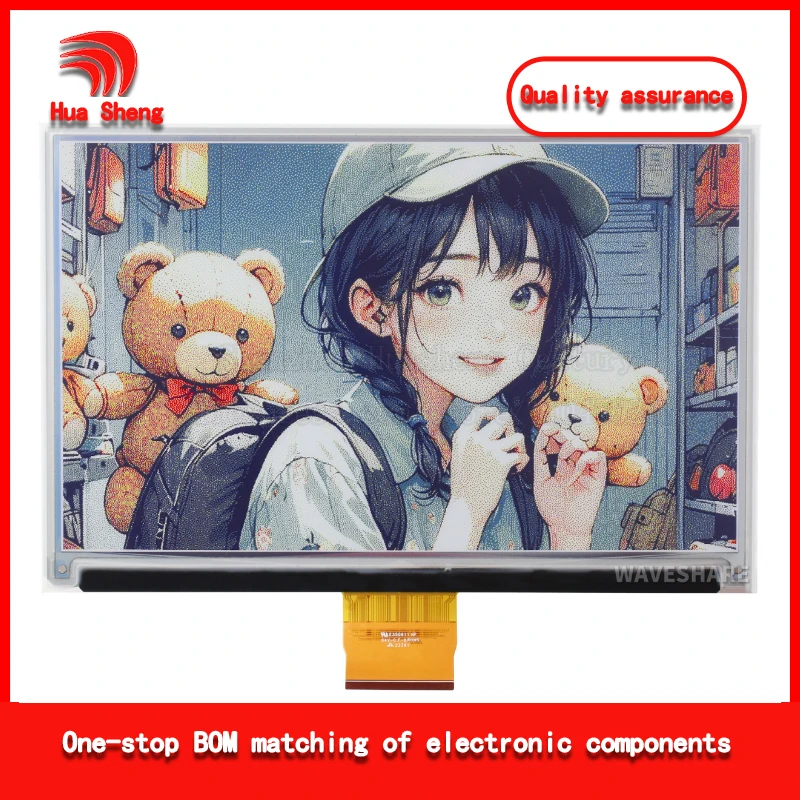 7.3 Inch E6 Full Color E-Ink Screen Bare Screen Low Power Consumption 800×480 Resolution Spi Communication
