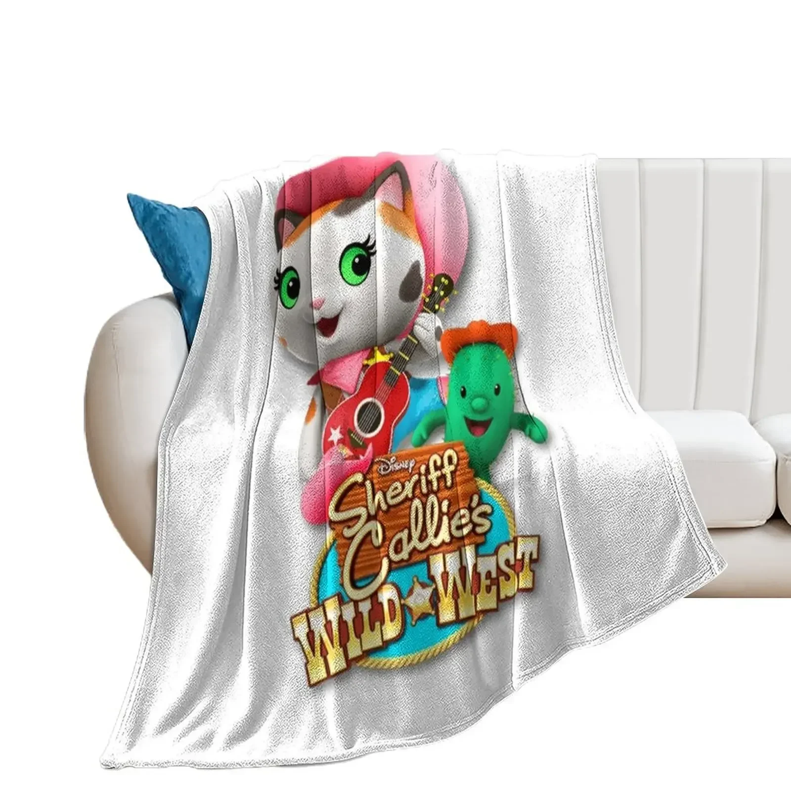 Sheriff Callie's Wild West gift for fans kids girl boys Throw Blanket Personalized Gift Flannel Fabric Shaggy Blankets