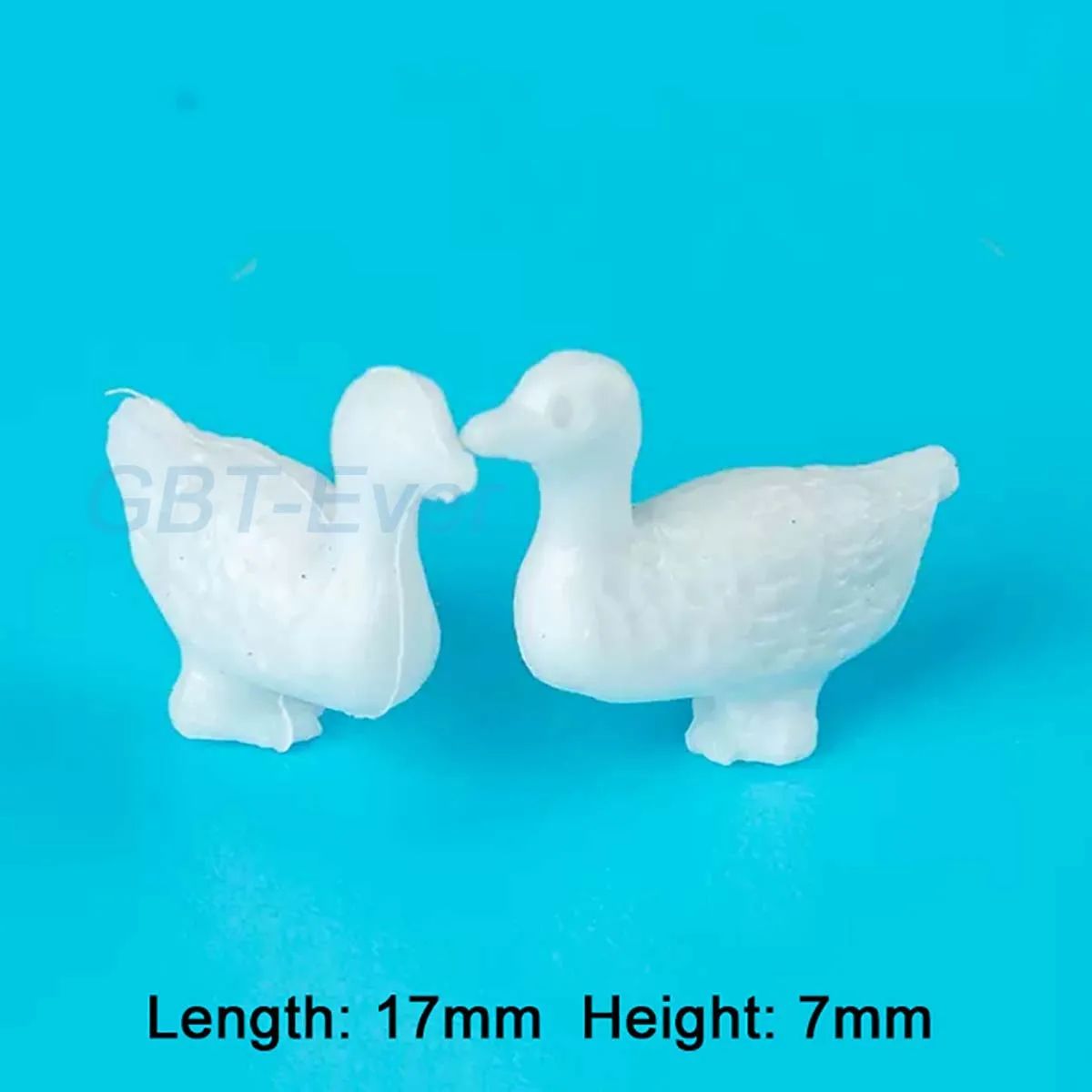 2/4Pcs Animal Statue Ornaments Duck/Horse/Goose Gypsum Sculpture Model Crafts Doll House Garden Zoo Scene Fairy Home Decor