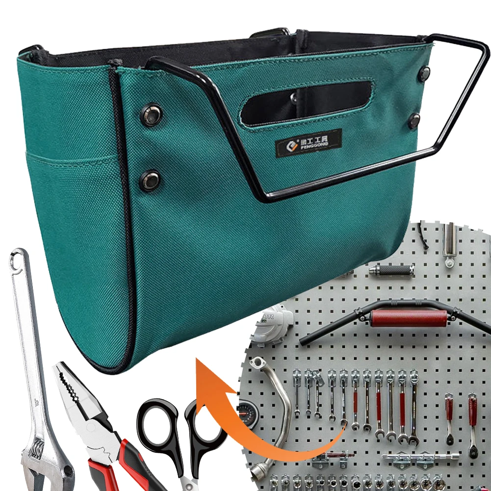 

Сумка для инструментов на телескопическую лестницу, многофункциональная подвесная сумка для инструментов, водонепроницаемая сумка из ткани Оксфорд с боковым карманом, сумка электрика