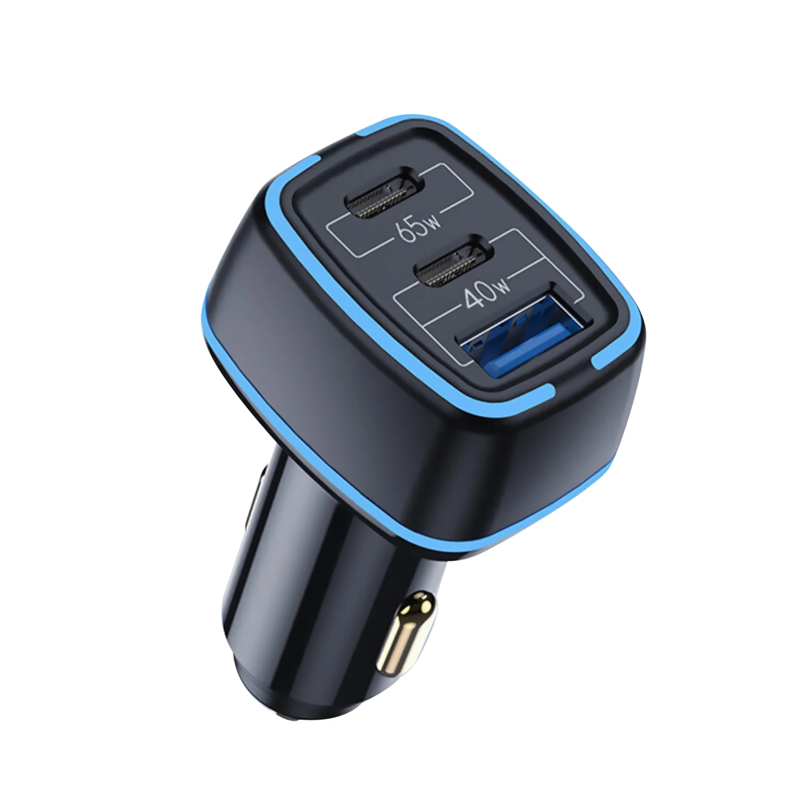 Imagem -02 - Carregador de Carro Carga Rápida Usb tipo c pd 65w Adaptador de Carregador Super Rápido para Iphone 13 12 Laptop Auto Acessórios Novo 105w