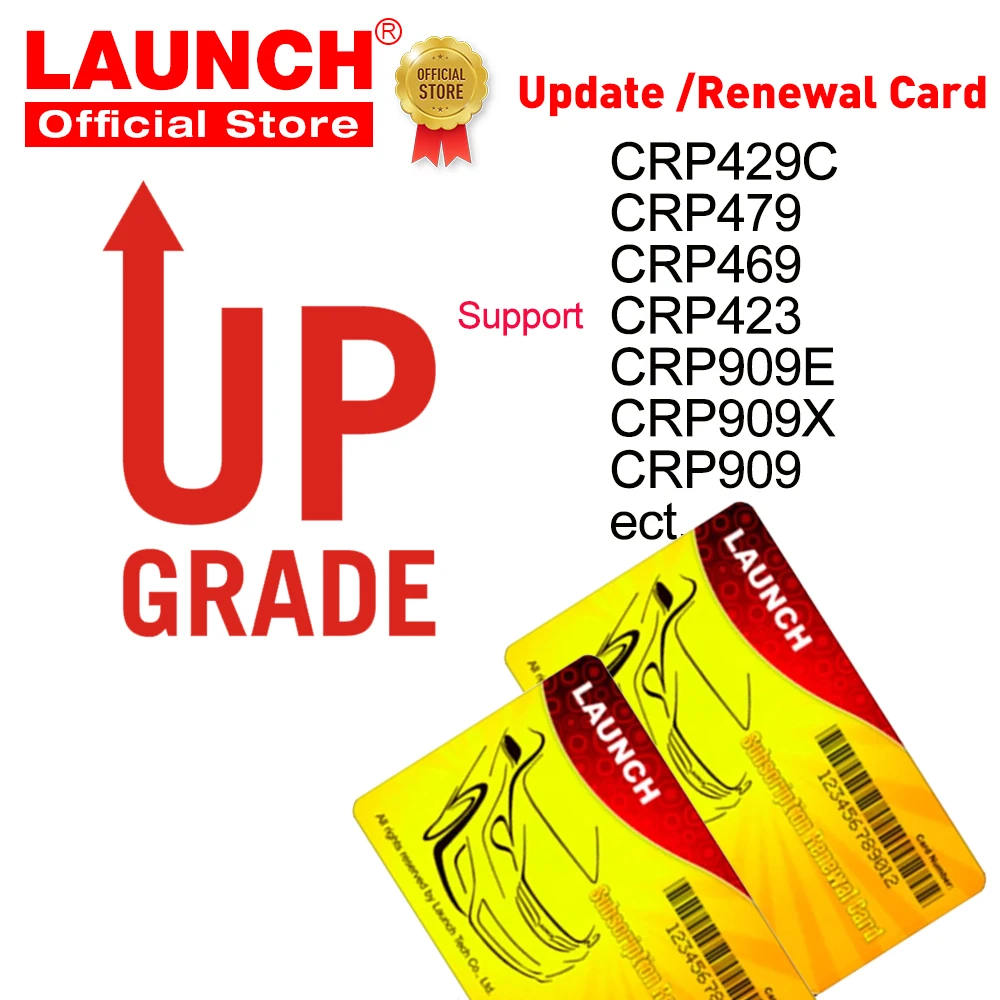 LAUNCH Official Store- Renewal/ Pin Card Support Car Software Update for CRP429C/CRP479/CRP469/CRP423 CRP909E/CRP909X/CRP909