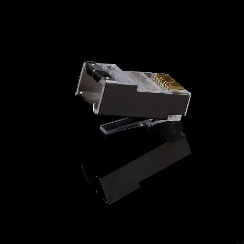 Conector red Y8AC RJ45 Cat6 enchufes modulares Versión blindada con barra carga