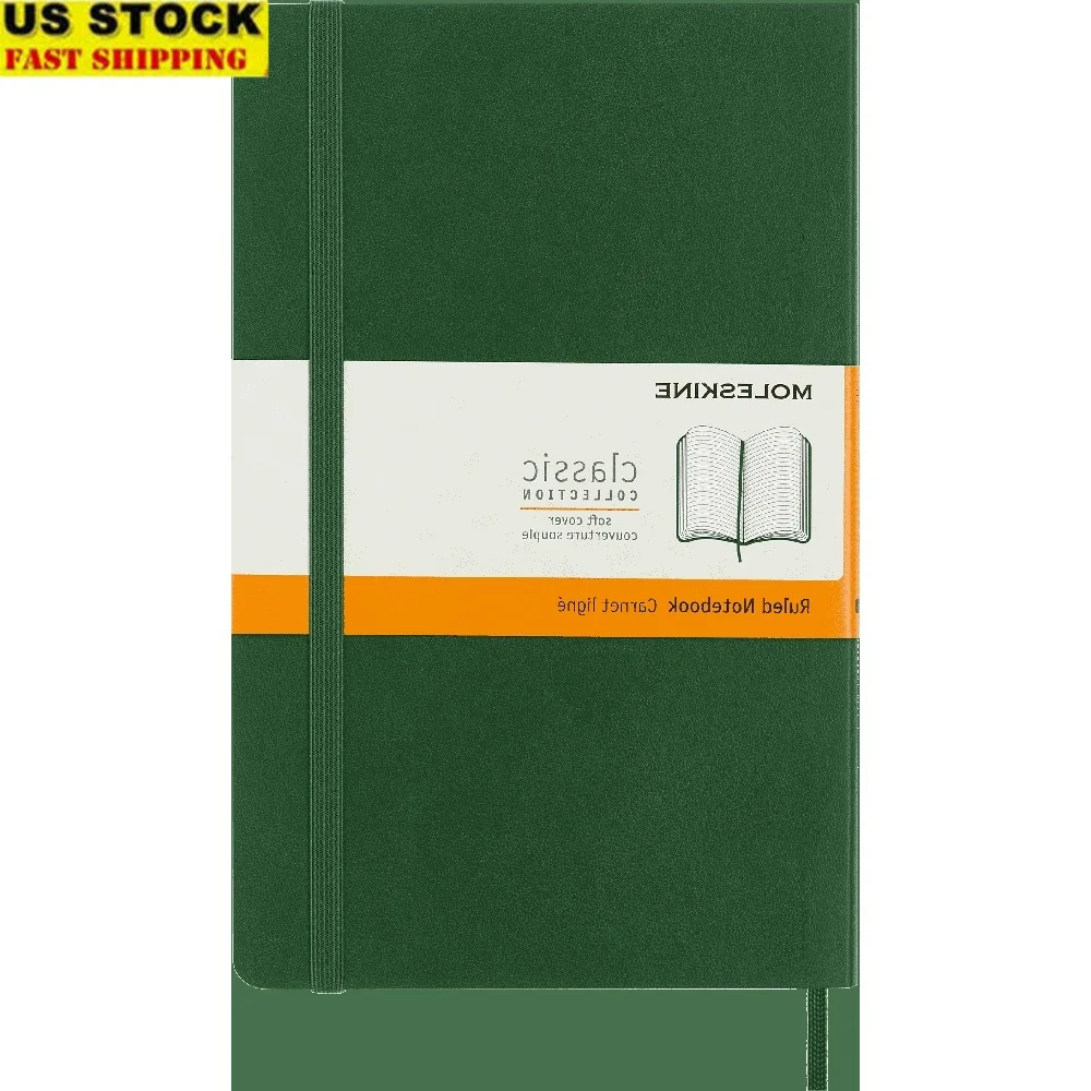 

Classic Soft Cover Notebook Large Ruled Pages Elastic Closure Bookmark Perfect Writing Sketching Journaling Creativity