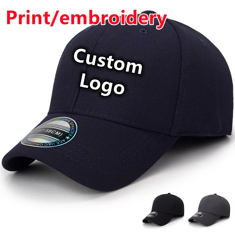 Custom Logo Fully Enclosed Hat Men's Fashion Baseball Cap Women's Outdoor Sunshade Hip Hop Hats Gorras Bone Trucker Caps