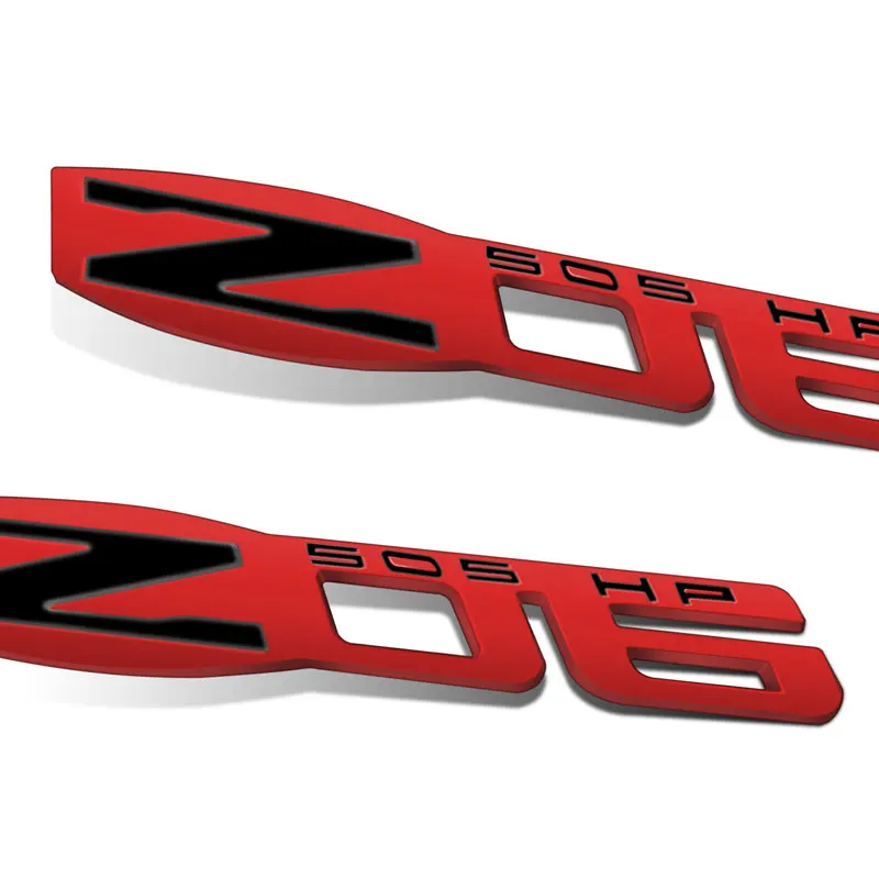 ملصق معدني لشعار حقيبة السيارة الخلفية ، شعار ثلاثي الأبعاد ، ديكور كورفيت C6 407 سيلفرادو كروز لاكيتي أفيو نيفا ، Z06 505 حصان