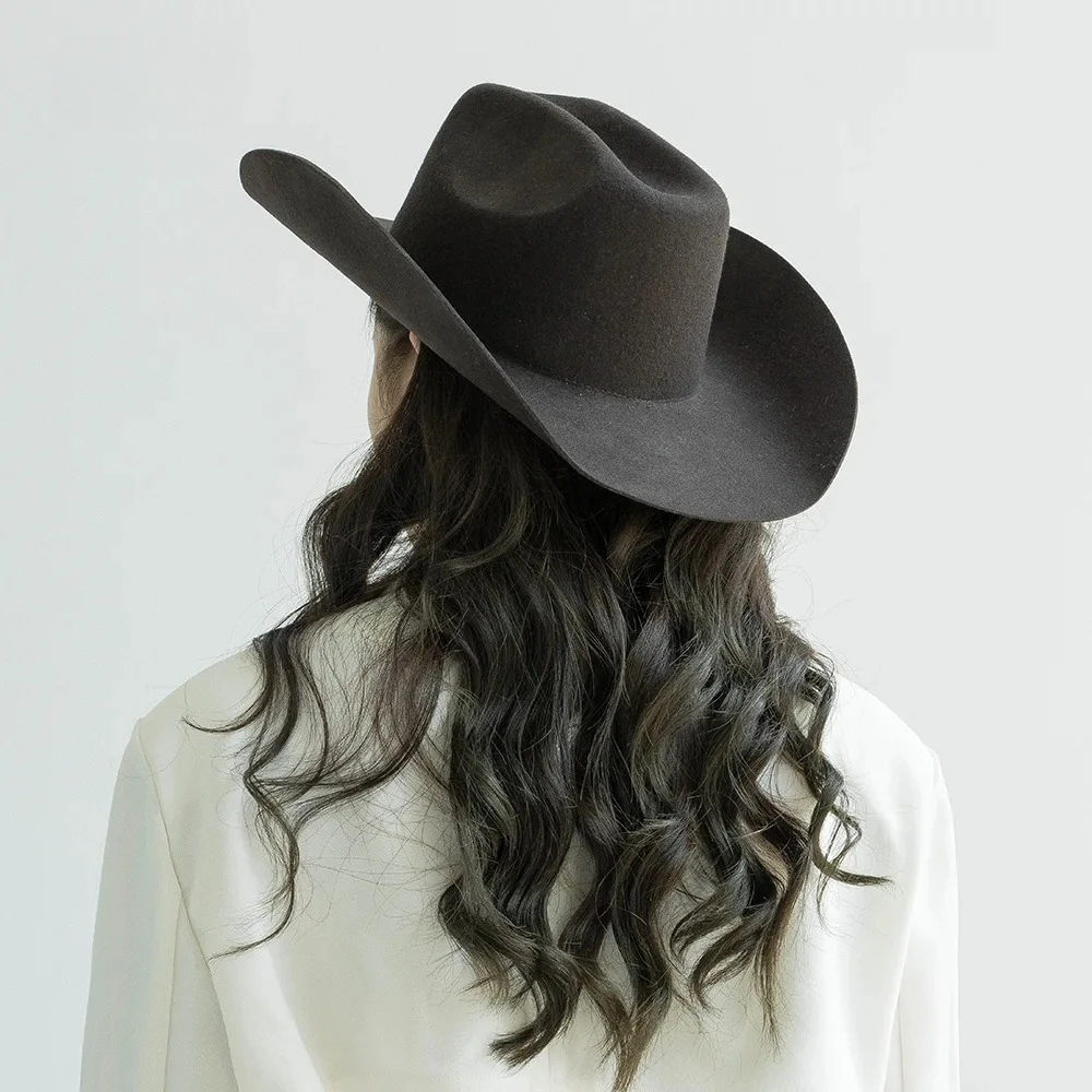 French Vintage 100% Australia Wool Cowboy Hat Men Women  display picture 2