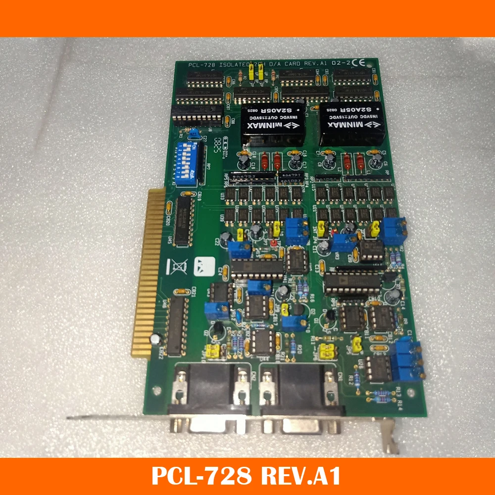 For Advantech Data Capture Card 12 bit 2-channel Isolated Analog Output ISA Card PCL-728 REV.A1