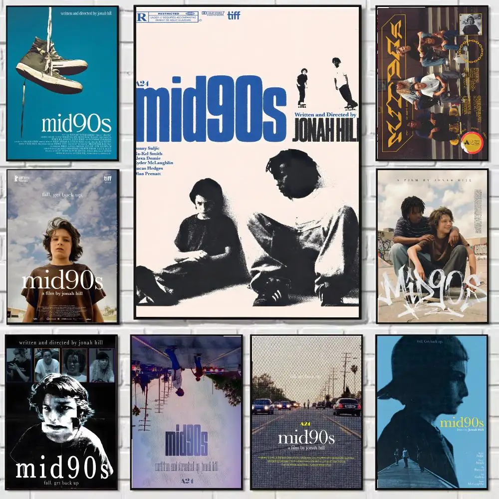 C-Collection M-Mid 90s Poster Self-adhesive Wall Mural Art Waterproof Sticker For Bar Room Decor High Quality Print Gift