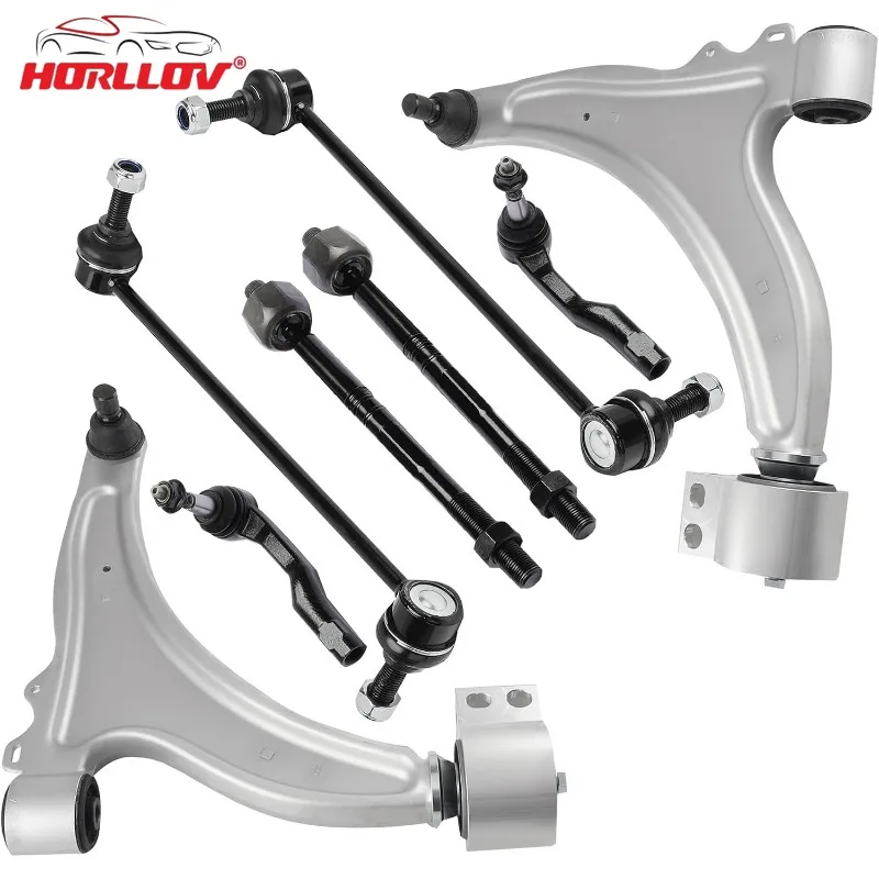 8PCS Front Suspension Lower Control Arm Kit for Chevy Malibu 2013-2015 Tie Rod Ends Sway Bar Links 13318884 22792990 23361708