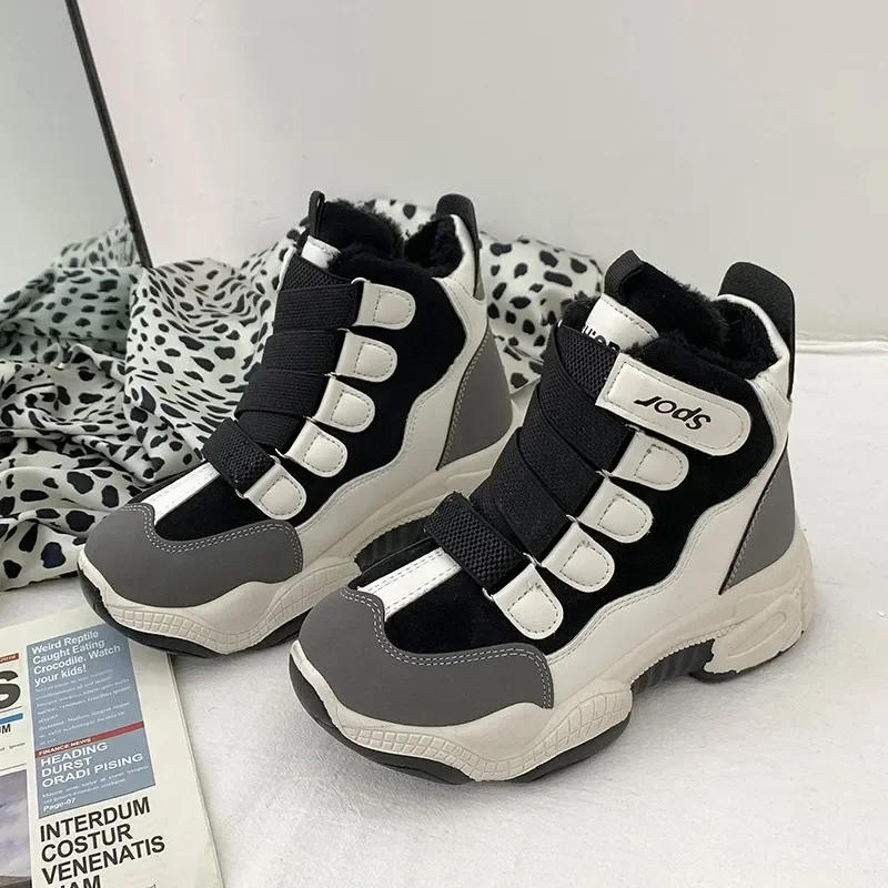 With Laces Chunky Elegant Medium Heels Work Shoes For Women Lace-up Platform Womens Snow Boots Stylish Promotion Gyaru Y2k