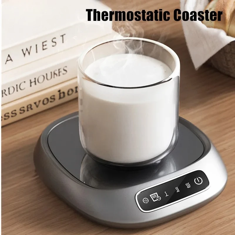 

2025 Thermostatic Heating Coaster USB Home Heating Coaster 3-speed Adjustment Heating 55 Degrees Constant Temperature