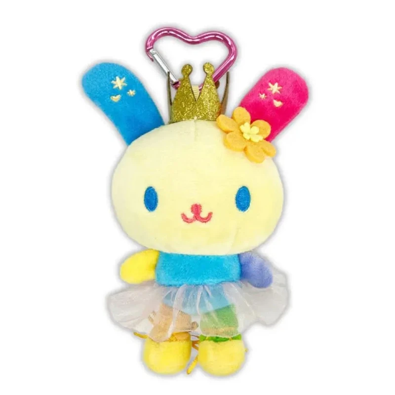 

Usahana Crown Ballet Plush Keychain Cartoon Bunny Kawaii Cute Bag Keychains Mascot Charm Ball Chain Keyring Girls Toys