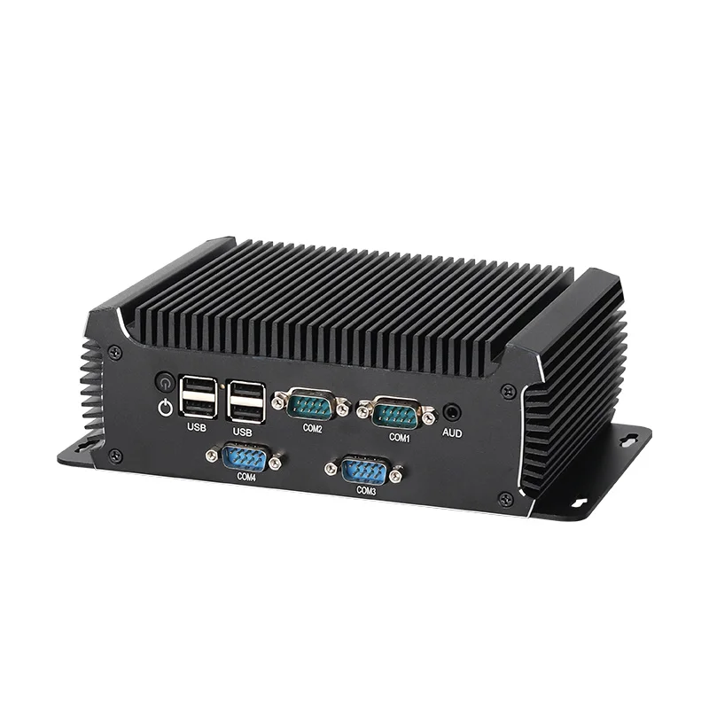 كمبيوتر صناعي 6x COM 2x إيثرنت Mini PCIe توسيع WiFi 4G HDMI VGA 6xUSB GPIO Intel i5 4200U معالج Windows Linux