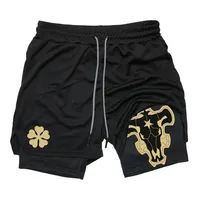 New Running Shorts for Men's Gym Sports Shorts 2-in-1 Quick drying Exercise Training Gym Fitness Slow Running Shorts