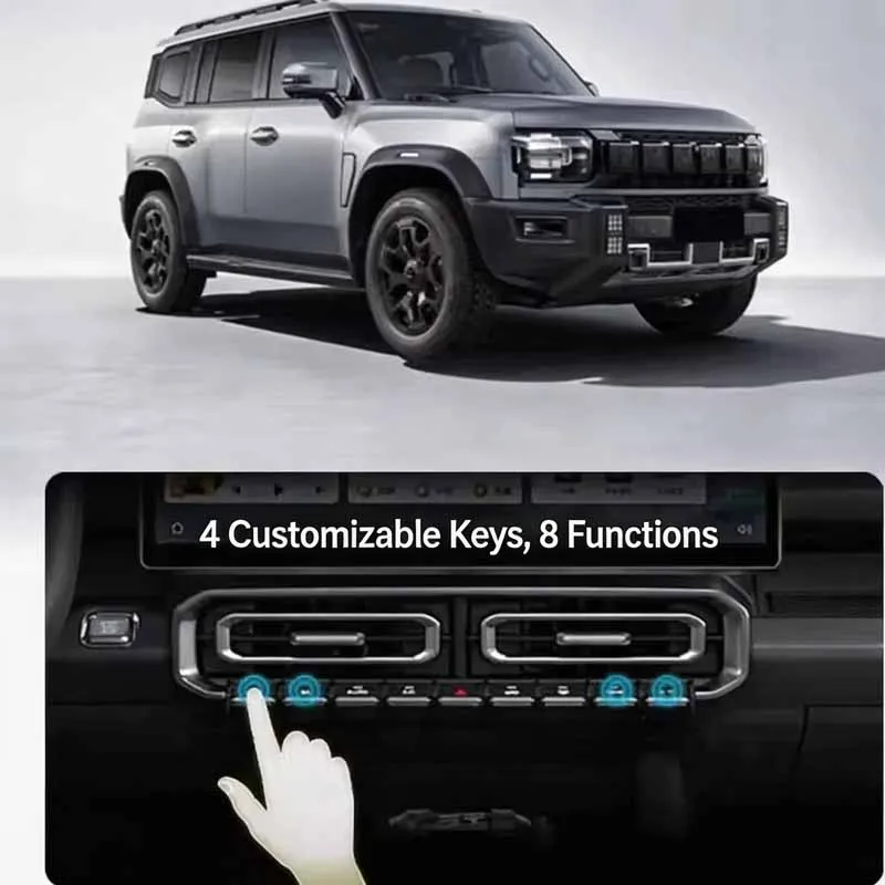 For JETOUR T2 TJETOUR raveller & Shanhai T2 2023-2025 Multi-Function Expansion Physical Buttons Kit Car Button Hub Upgrade Parts
