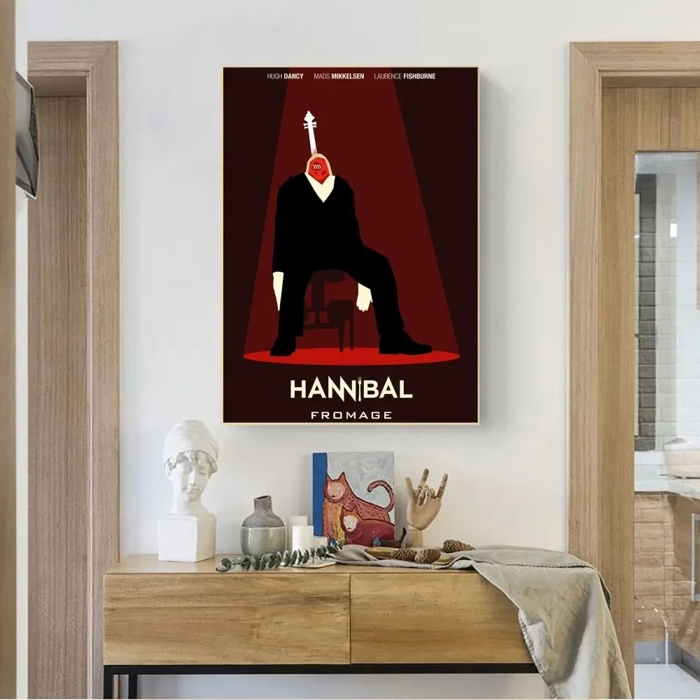 Hot TV series movie Hannibal vintage Poster Kraft Club Bar Paper Vintage Poster Wall Art Painting Bedroom Study Stickers