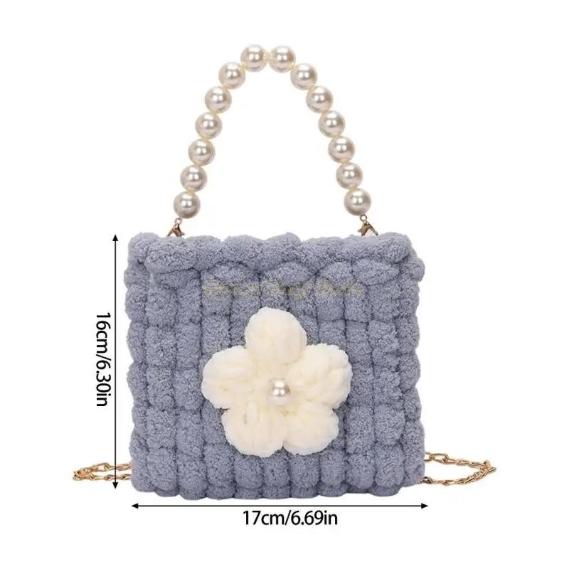 X90d Бохомианский вязаный пакет эргономичный дизайн мягкие сумки для плеч повседневная кошелек с поперечным телом.