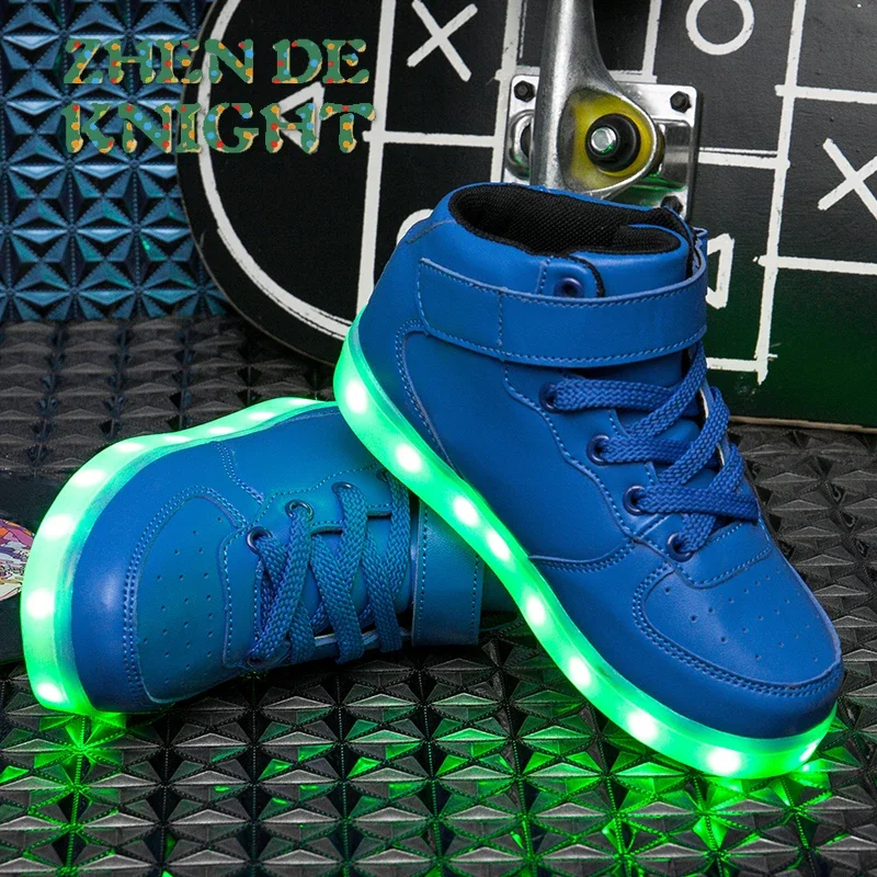 LED Shoes for Kids and Adults - Luminous Sneakers with Lights, Glowing Slippers - Size 25-46