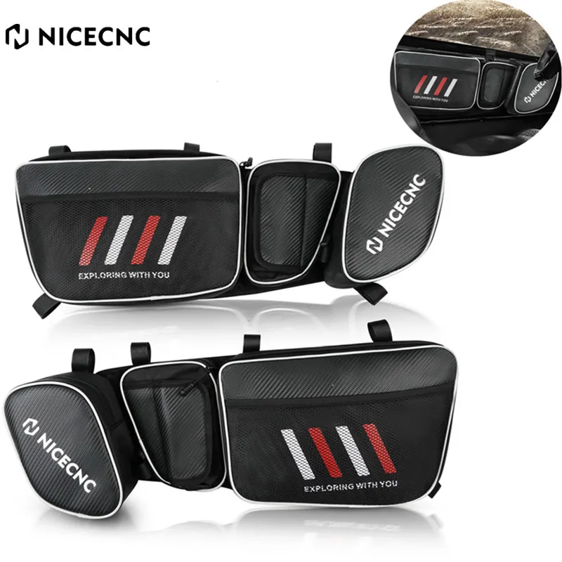 

NICECNC Front Side Door Bags For Can Am Maverick X3 Turbo 2017-2022 R MAX X DS RS UTV Accessories Waterproof Tool Storage Bag