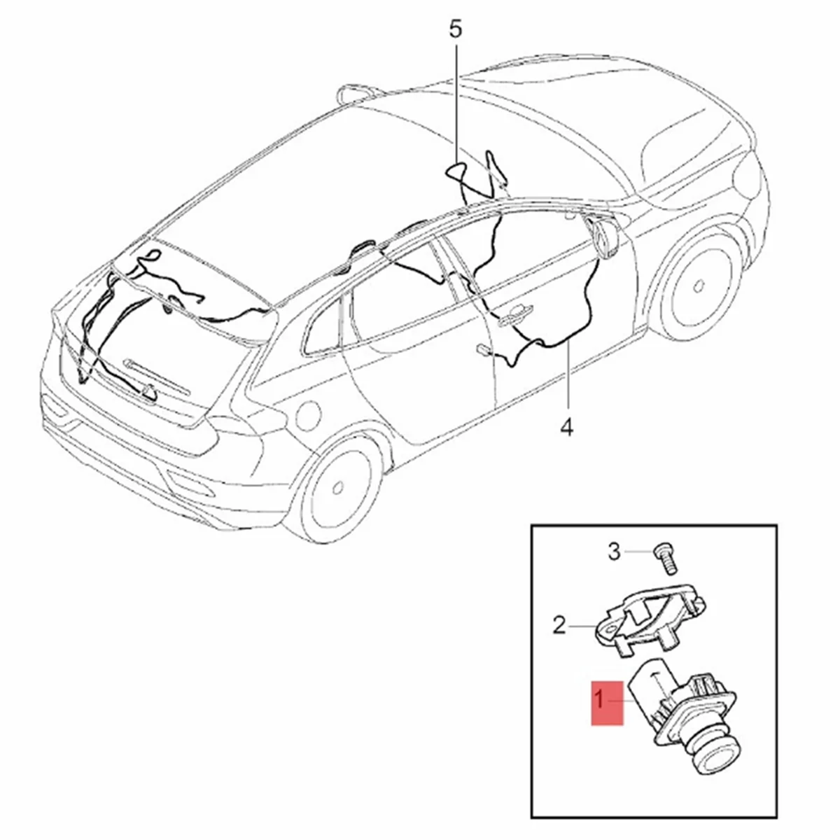 

31381323 Car Rear Parking Assist Backup Camera for VOLVO V40 2017-2019