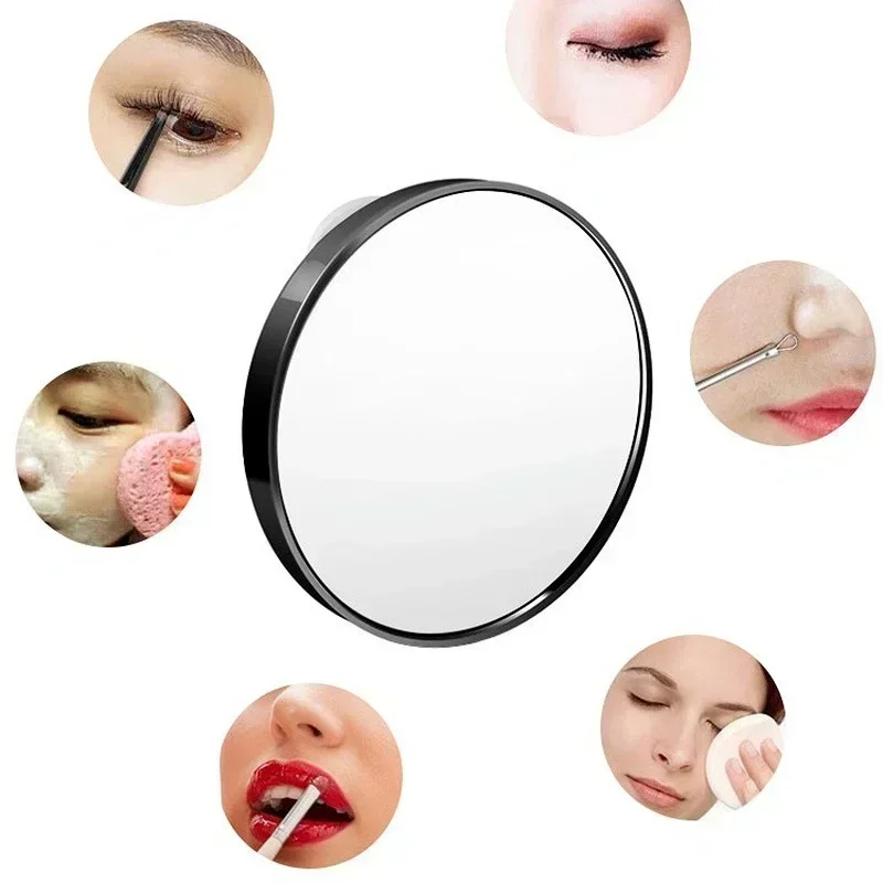 15x Magnification Mirror With Suction Cup Blackhead Magnifying Compact Remove Acne Pores Tool Bathroom Makeup Mirror