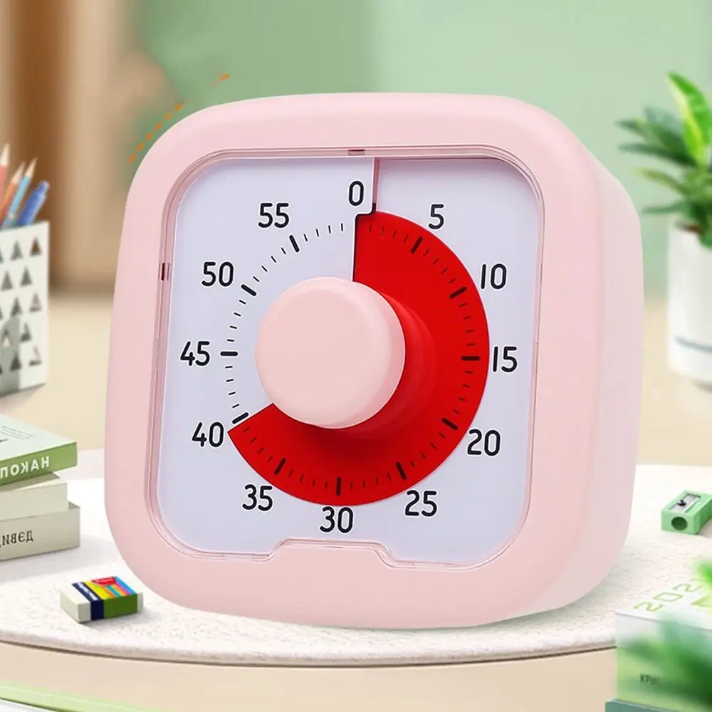 Silent Visual Timer 60-Minute with Stand Countdown Timer Visualization Self-discipline Kitchen Cooking Timer Timer Reminder