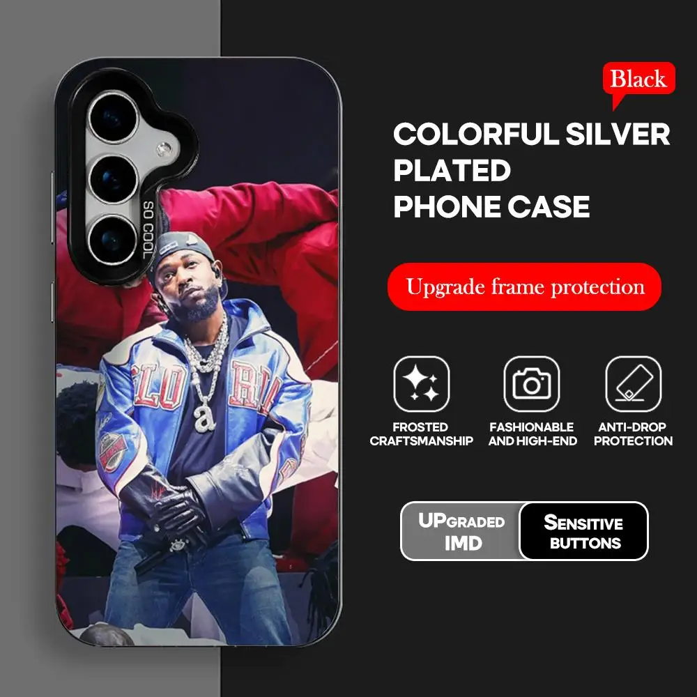 2025 Kendrick Lamar Halftime Show Phone Case IMD Colorful Case Silver for Samsung Galaxy S25 S24 S23 S22 S21S20 Plus Ultra