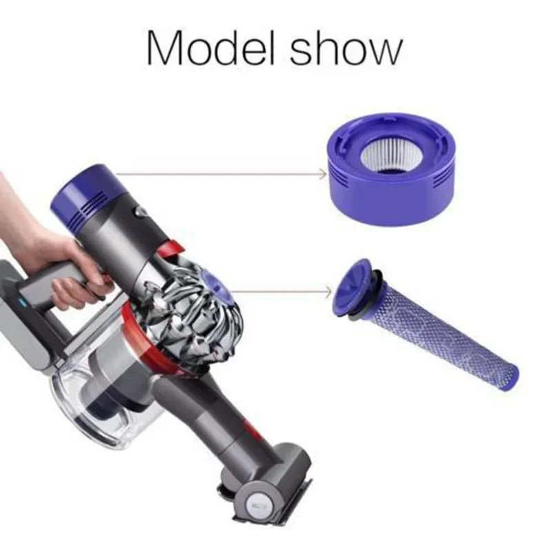 فلتر Hepa لـ Dyson V7 V8 Animal ملحقات بديلة مطلقة قطع غيار المكنسة الكهربائية