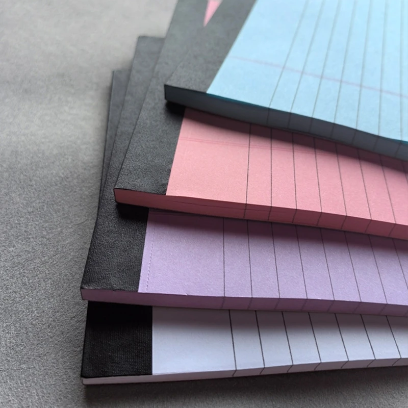 4Pcs 사무실 메모장 50 시트 양면 줄 지어 메모용 쓰기 패드