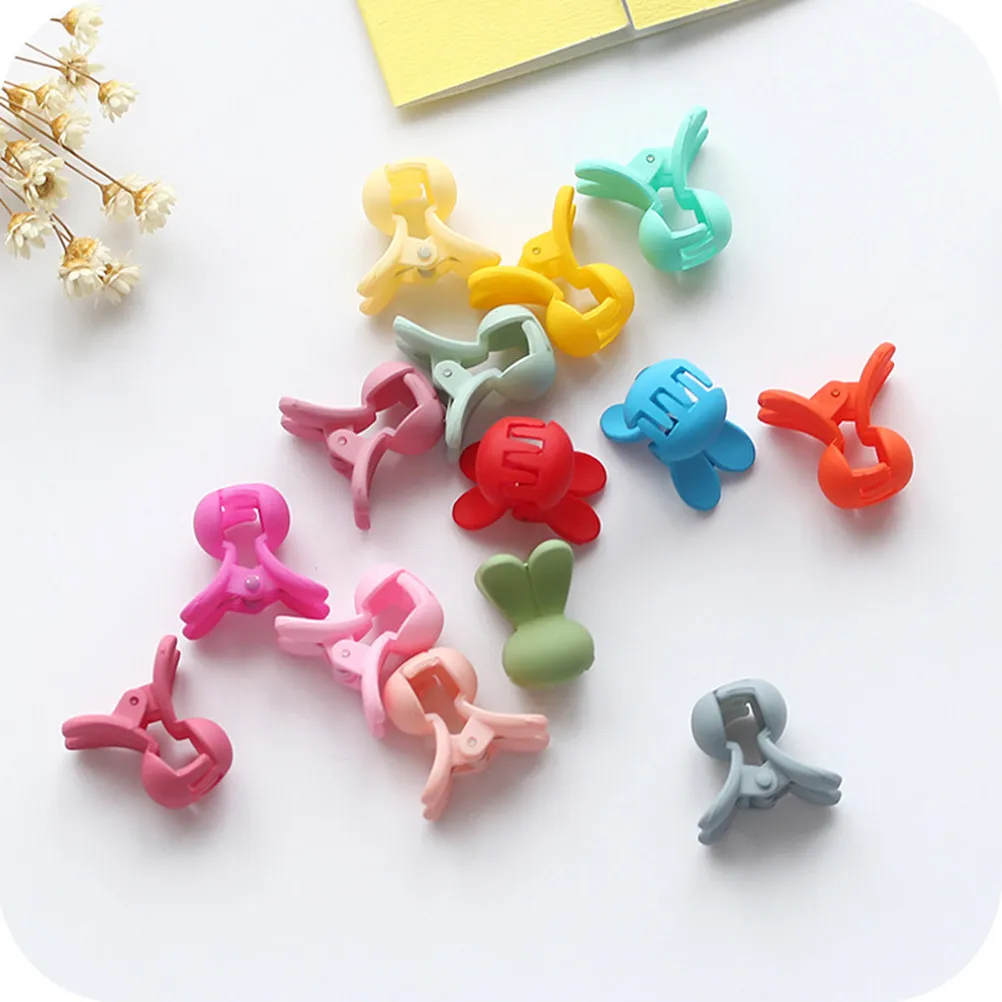 

30Pcs Rabbit Hair Claw Clips Mini Size for Adorable Ear Shape Hairpins Easy Colorful Matching Outfit