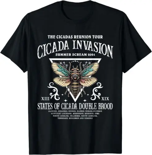 Cicadas Reunion Tour: Cicadas Invasion Summer Scream 2024 Unisex T-Shirt