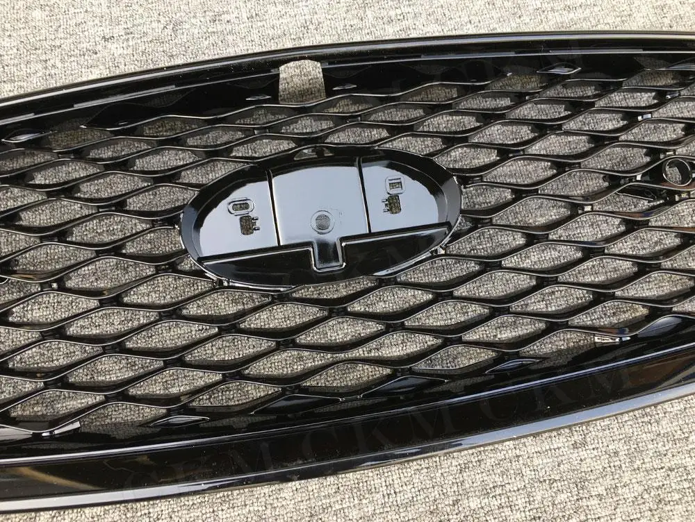 ABS Gloss Black Car Front Grill Mesh Trim for Infiniti Q50 2018 2019 2020 2021 Grill Outline Moulding Trim Frame