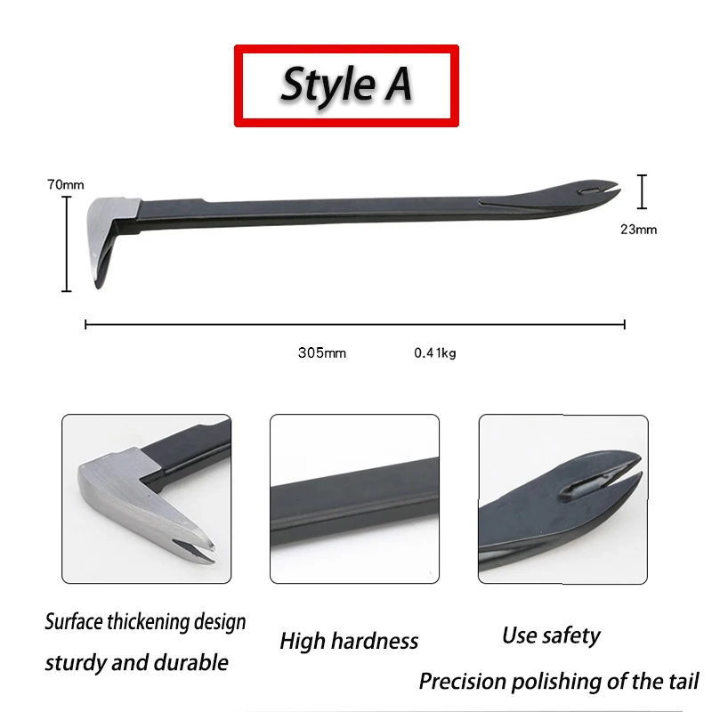 High Hardness Multifunctional Portable Hand Crowbar Tool Multi-functional Pry Bar Hand Tools