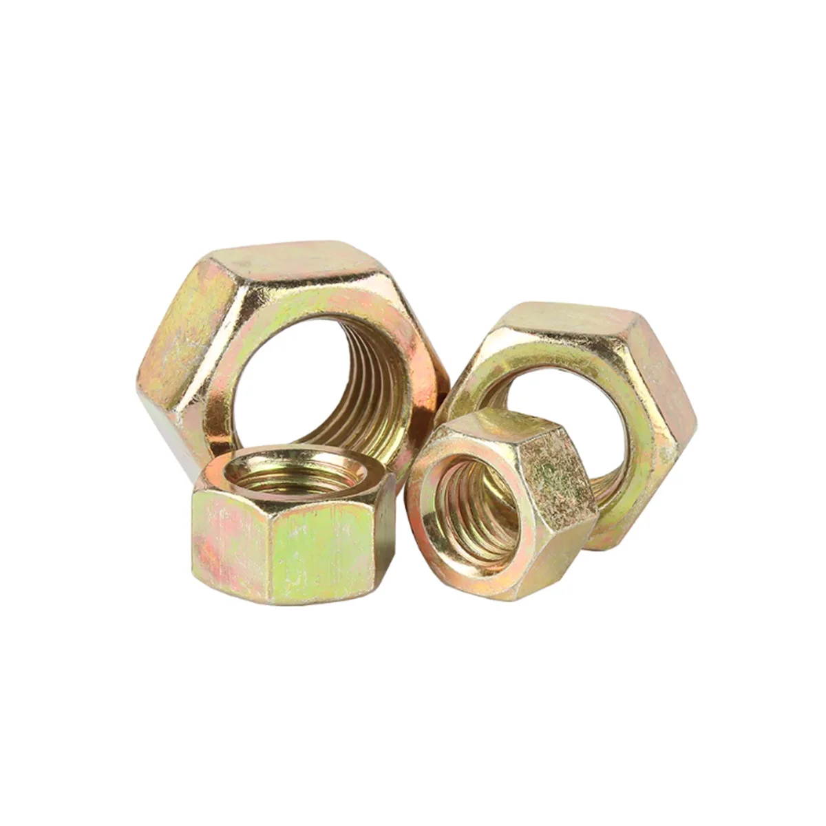 8.8 Grade Carbon Steel Color Zinc Plated Hexagonal Locking Nut M2M3M4M5M6M8M10M12M16M18M20