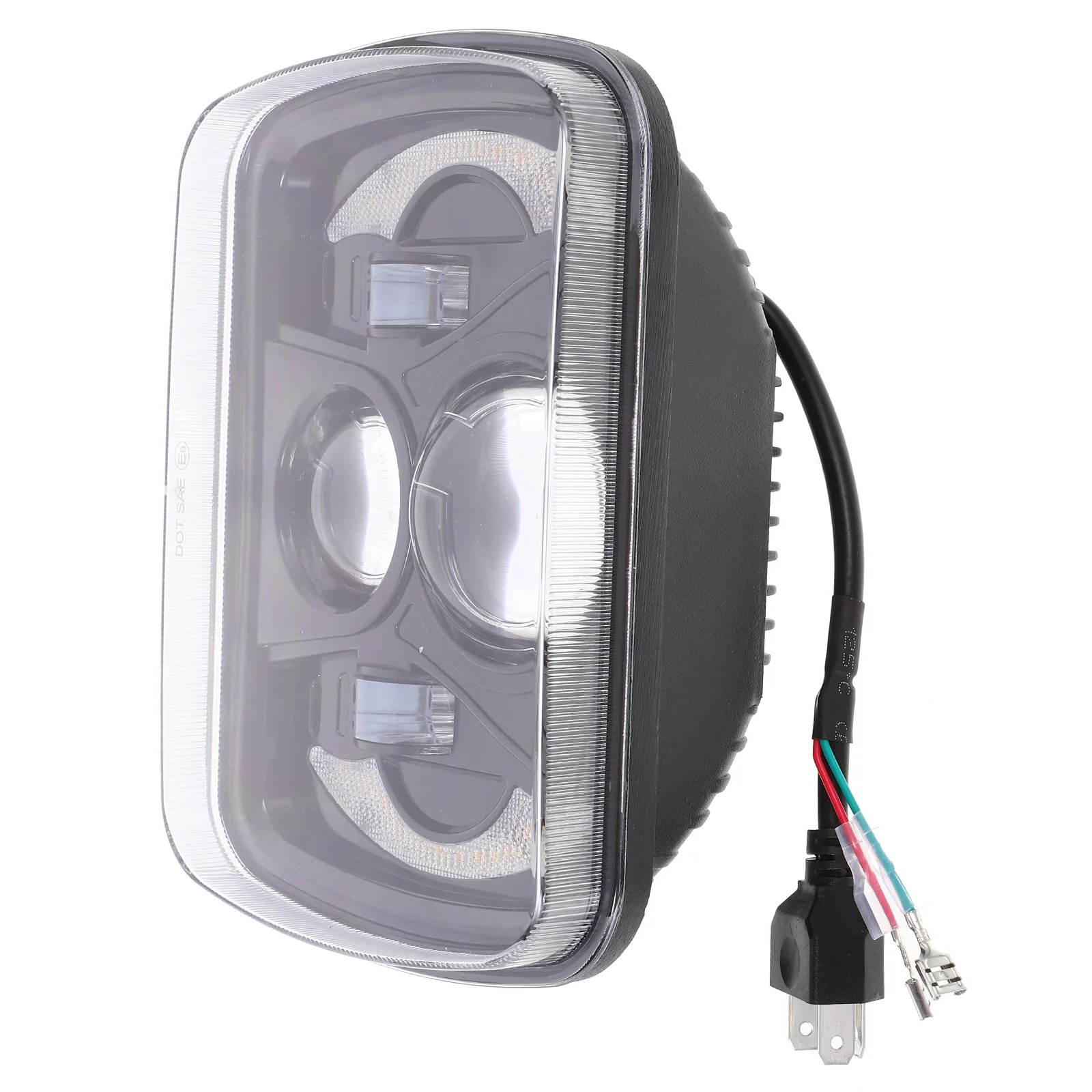 

1Pc 300W Square LED Headlight Useful Car Headlamp Practical Vehicle Accessory Square SUV Headlight SUV LED Headlight