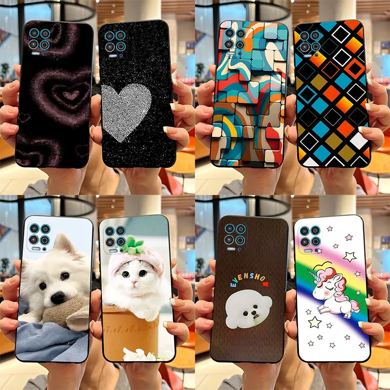 Cute Cat Cartoon Phone Case for Motorola Moto G100 5G XT2125 Soft TPU Cases Ultra Thin Coque Silicone Shockproof Cover MotoG100