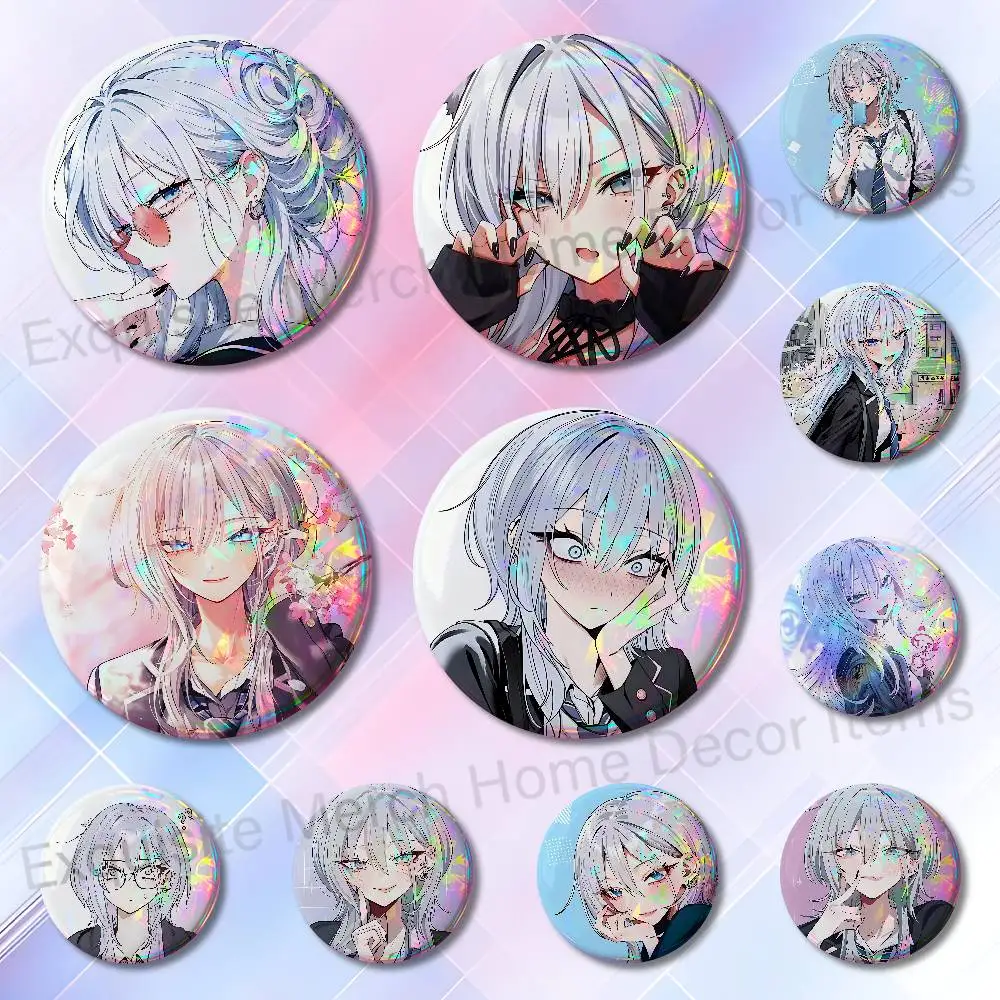 H-Haimiya Mio Cute Senpai Badges Round Itabag Decoration IP Peripheral Products 58mm 44mm 32mm 75mm 25mm Mini